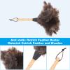 14inch Ostrich Feathers with Wood Handle,Ostrich Feather Duster, Reusable and Washable Car Dusters, Eco-Friendly Cleaning Dusters for Home, Office and Kitchen, Ostrich Feather Duster, 14inch Ost view 4