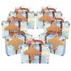Faylapa Suitcase Candy Boxes, Party Favor Candy Box, Vintage Kraft Paper Gift Bag for Travel Theme Party,Wedding,Birthday,Bridal Shower (Airplane 50pcs) view 1