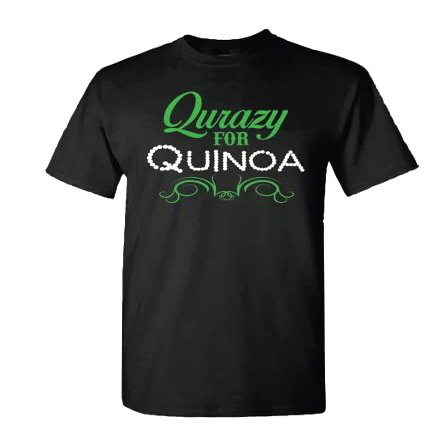 Qurazy for Quinoa (as1, alpha, one_size, 4x_l, regular, regular, black, extra large)