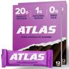 Atlas Bar  20g Protein, 1g Sugar, 0g Seed Oils, 0g Artificial Sweeteners (Dark Chocolate Almond) (24 Count, Dark Chocolate Almond) view 1