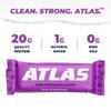 Atlas Bar  20g Protein, 1g Sugar, 0g Seed Oils, 0g Artificial Sweeteners (Dark Chocolate Almond) (24 Count, Dark Chocolate Almond) view 3