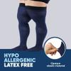 Thigh High Compression Socks for Men 20-30 mmHg - Full Length Compression Support Over Knee Stockings - Navy, 3X-Large view 4