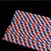 Blue Decor 200 Pcs Disposable 4th of July Paper Straws Blue White Striped Straws Drinking for Memorial Day Patriotic Americana Themed Party Supplies Smoothie view 4