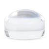 2 Inch Acrylic Dome Magnifier 8X Paperweight Reading Magnifying Glass Optical Half Ball Lens with Nice Box and Polishing Pouch(80mm) view 1