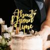 About Damn Time Wedding Cake Topper Mr And Mrs Cake Topper For Wedding Married Anniversary Cake Topper Custom Last Name Rustic Cake Topper Anniversary Gold Acrylic Cake Topper view 2