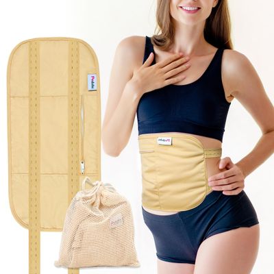 Pedobi Castor Oil Pack Wrap - Organic Cotton Reusable & Highly Absorbent Castor Oil Pack Compress