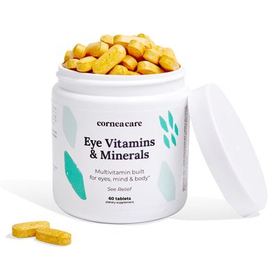 CorneaCare Vitamins and Minerals | Multivitamin for Vision & Health | Dry Eye Supplements | 60 Tablets