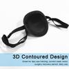 2PCS Eye Patch, Medical Eye Patches for Adults, Adjustable 3D Eye Patch, Soft Amblyopia Lazy Eye Patches for Left or Right Eyes, for Adults and Kids (Black, Blue) view 2