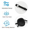2PCS Eye Patch, Medical Eye Patches for Adults, Adjustable 3D Eye Patch, Soft Amblyopia Lazy Eye Patches for Left or Right Eyes, for Adults and Kids (Black, Blue) view 3
