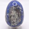 2.3" 210g Blue Lapis Lazuli w/Iron Pyrite & Clear White Orange Calcite Egg Polished Natural Sparkling Gemstone Crystal Mineral Specimen - Afghanistan + Stand view 4