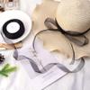 Hiswan 3/4 inch Sheer Organza Ribbon 50 Yards Black Chiffon Ribbon for Gift Wrapping Christmas Halloween Decoration Wedding Bouquet Crafts view 4