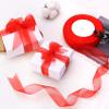 Hiswan 3/4 inch Sheer Organza Ribbon 50 Yards Red Chiffon Ribbon for Gift Wrapping Christmas Halloween Decoration Wedding Bouquet Crafts view 3
