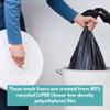 33 Gallon Black Trash Bag, 200 Bags, 1.5 Mil Thick, For Commercial Kitchen, Warehouse, Office, Janitorial, Can Liners, Large Garbage Bags view 4