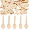 200 Pcs Mini Wooden Spoons, 4 Inch Disposable Wooden Dessert Spoons, Biodegradable Compostable Birchwood view 1