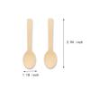 200 Pcs Mini Wooden Spoons, 4 Inch Disposable Wooden Dessert Spoons, Biodegradable Compostable Birchwood view 2