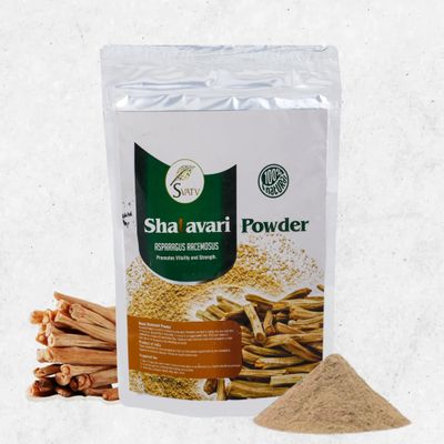 SVATV Shatavari Powder | Asparagus Racemosus | Rejuvenate Herb | Antioxidant Properties - 227 Gram, Half Pound, 8 Ounce