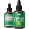 Lymphatic Drainage Drops. Sugar Free 7-in-1 Lymph Detox and Cleanse Support. Vegan Supplement with Echinacea, Red Clover Blossom, Burdock Root, Cleavers Herb, Licorice Root, and More! view 1