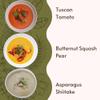 18 Chestnuts Plant Based Soup - Tuscan Tomato, Asparagus Shiitake, and Butternut Squash Pear Soup Bundle, Plant Based & Gluten Free - 3 Jars (16oz) view 3