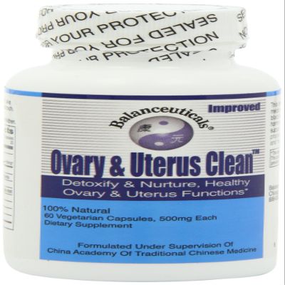 3 Set of 60 Count Balanceuticals Ovary & Uterus Clean, 500 mg Dietary Supplement Capsules