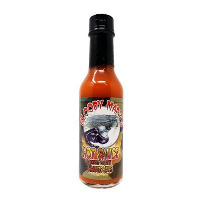 Bloody Mary Habanero Hot Sauce 5 Oz. Great Hot Sauce Gift (Flying Bloody Mary Limited Edition Label)