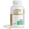 Bronson L-Lysine Extra Strength 1000 MG per Tablet High Potency, Immune Support & Supports Collagen Synthesis, Non-GMO, 250 Vegetarian Tablets view 1