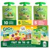 GoGo squeeZ Applesauce and Fruit Puree Variety Pack, Apple, Mango Guava & Pineapple Passionfruit, 3.2 oz (Pack of 20), Unsweetened Fruit Snacks for Kids, No Gluten, Nut & Dairy, BPA Free Pouches view 1