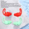 2 Pair Ear Plugs, Noise Reduction Earplugs, Noise Reduction, Silicone Reusable Washable for Sleep Swimming Study view 4