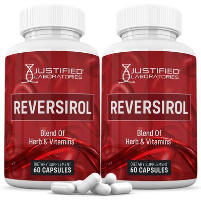 (2 Pack) Reversirol Advanced Formula 620MG Formula Supplement Pills 120 Capsules