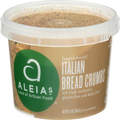 Aleias Gluten Free Bakery, Bread Crumbs Gluten Free, 13 Ounce, Pack of 4