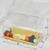48 pieces 7 x 4-1/2 x 5" APET Handle Top Automatic Lock Bottom with Gold Card view 2
