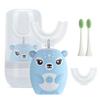 Kids Electric Toothbrushs U Shaped sonic Automatic Toothbrush with 4 Brush Heads, Six Cleaning Modes,Cartoon deer Modeling , full mouth toothbrush for baby view 1