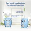 Kids Electric Toothbrushs U Shaped sonic Automatic Toothbrush with 4 Brush Heads, Six Cleaning Modes,Cartoon deer Modeling , full mouth toothbrush for baby view 3