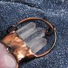 Acxico 1Pcs Natural Rose Quartz Crystal Heart Carved Pendant Clear Quartz Point Healing view 4