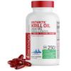 Bronson Antarctic Krill Oil 2000 mg with Omega-3s EPA, DHA, Astaxanthin and Phospholipids, 250 Softgels (125 Servings) view 1