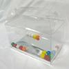 24 pieces 7 x 4-1/2 x 5" APET Handle Top Automatic Lock Bottom with Silver Card view 1