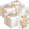 200 Pcs Floral Guest Napkins Bathroom Napkins Guest Disposable Hand Towels Dinner Paper Napkins Decorative Towels for Wedding Holiday Anniversary Birthday Tea Party Baby Shower view 1