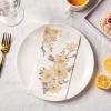 200 Pcs Floral Guest Napkins Bathroom Napkins Guest Disposable Hand Towels Dinner Paper Napkins Decorative Towels for Wedding Holiday Anniversary Birthday Tea Party Baby Shower view 2