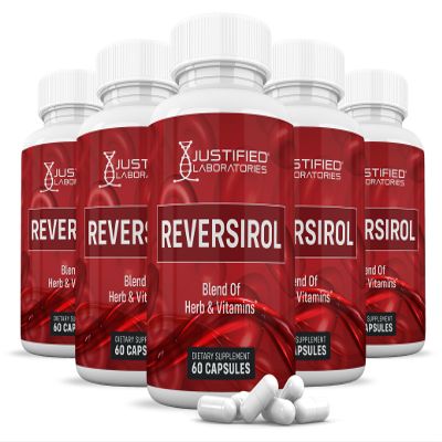 (5 Pack) Reversirol Advanced Formula 620MG Formula Supplement Pills 300 Capsules