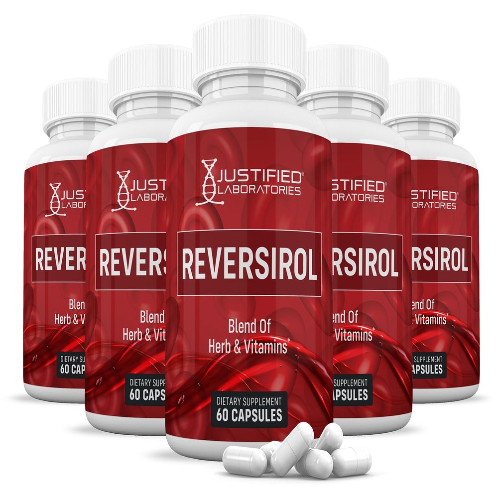 (5 Pack) Reversirol Advanced Formula 620MG Formula Supplement Pills 300 Capsules