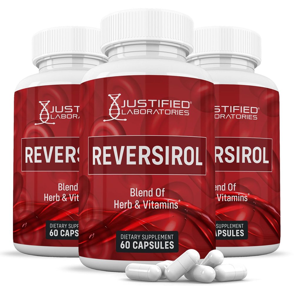 (3 Pack) Reversirol Advanced Formula 620MG Formula Supplement Pills 180 Capsules