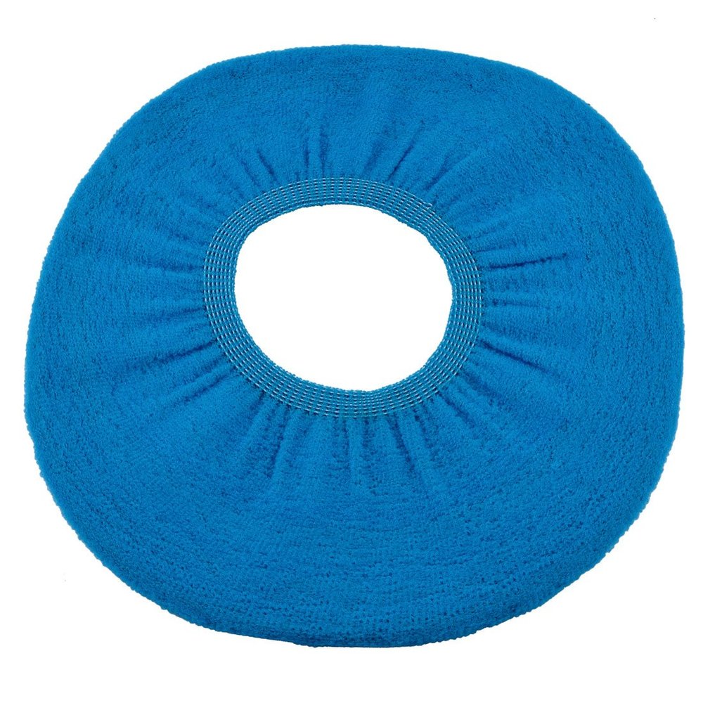 Ruilogod Fleece O Shape Cover Winter Pad Mat for Toilet Closestool Seat Blue (id: fb2 e96 af7 f42 0f2