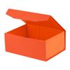 OBMMIRAO Upgrade 1PCS Orange Gift Box 9.5x7x4 Inches, Sturdy Gift Box with Lid for Gift Packaging, Foldable Magnetic Closure Storage Boxes, Bridesmaid Proposal Box, Rectangle Collapsible Box view 1