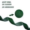 50 Yards Velvet Ribbon, 3/8 inch (10mm) Green Velvet Ribbon for Gift Wrapping, Valentine's Day, Wedding, Christmas, DIY Crafts, Decoration, Choker view 3