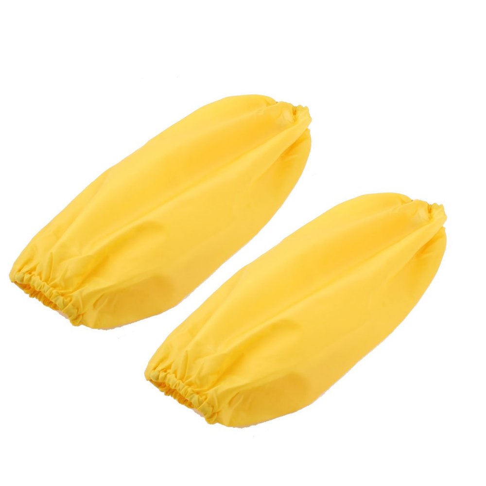 Ruilogod Polyester Stretchy Cuff Clothe Sleeve Oversleeve Pair Yellow (id: 1d6 82a 46c fa8 ce8