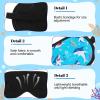 Eurzom 6 Pieces Shark Dinosaur Kids Sleep Mask Soft Satin Eye Mask Boys Animals Theme Kids Night Products for Sleeping Supplies, 6 Styles(Shark) view 3