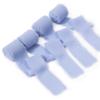 Blue Fringe Chiffon Ribbon,1.5 Inch x 22 Yards Chiffon Fabric Silk Ribbons for Gift Wrapping,Crafting,Wedding Bridal Bouquets view 1