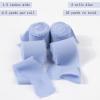 Blue Fringe Chiffon Ribbon,1.5 Inch x 22 Yards Chiffon Fabric Silk Ribbons for Gift Wrapping,Crafting,Wedding Bridal Bouquets view 2