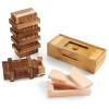Zhanmai 4 Pieces Wooden Puzzle Boxes Gift Card Wooden Puzzle Boxes Money Case Holders Teaser Toys Mysterious Wood Boxes for Christmas Birthday Gift, 4 Styles(Fresh Style) view 1