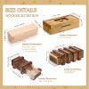 Zhanmai 4 Pieces Wooden Puzzle Boxes Gift Card Wooden Puzzle Boxes Money Case Holders Teaser Toys Mysterious Wood Boxes for Christmas Birthday Gift, 4 Styles(Fresh Style) view 2