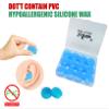 Wax Ear Plugs for Sleep - 24 Silicone Wax Earplugs for Swimming and Sleeping - Gel Ear Plugs for Noise Cancelling, Ear Protection - SNR -32dB earplugs view 4